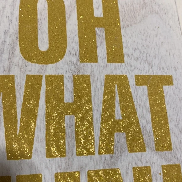 Gold Glittery Hidden Storage Oh What Fun Box! - Picture 5 of 5